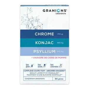 Granions Coupe Faim Konjac Psyllium Chrome Cpr B/60