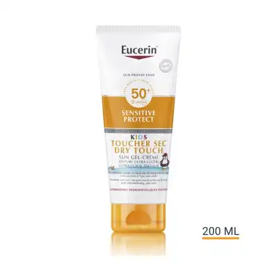Eucerin Sun Sensitive Protect Kid Spf50+ Gel Crème Corps Toucher Sec T/200ml à VIC-FEZENSAC