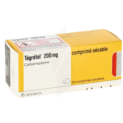 Tegretol 200 Mg, Comprimé Sécable à MERINCHAL