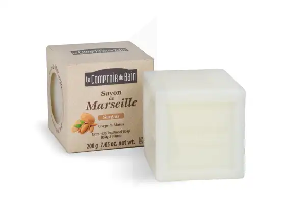 Le Comptoir Du Bain Savon Traditionnel De Marseille Surgras 200g