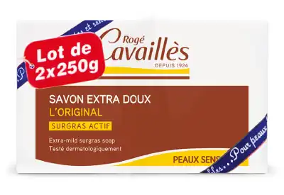 Rogé Cavaillès Savon Solide Surgras Extra Doux 2x250g à Lacanau
