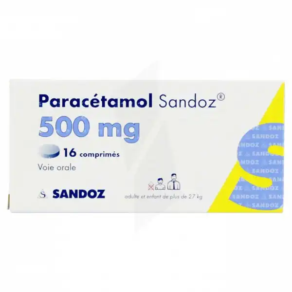 Paracetamol Sandoz 500 Mg, Comprimé