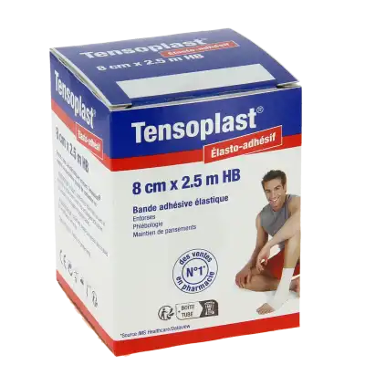 Tensoplast Hb Bande Adhésive élastique 8cmx2,5m à LA COTE-SAINT-ANDRÉ