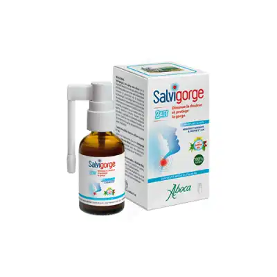 Aboca Salvigorge 2act Spray Sans Alcool Fl/30ml à Genas