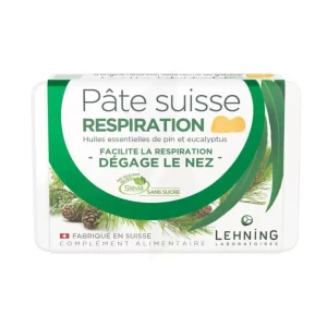 Lehning Pate Suisse Past À Sucer Pin Eucalpyptus Respiration B/50g