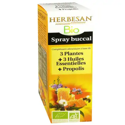 Herbesan Spray Buccal Bio 20ml à Paris