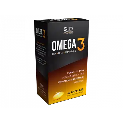 Sid Nutrition Santé Tonique Oméga 3 Caps B/60 à LE PIAN MEDOC