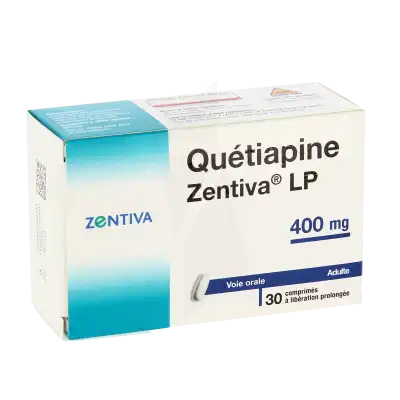 Quetiapine Zentiva Lp 400 Mg, Comprimé à Libération Prolongée à Bordeaux