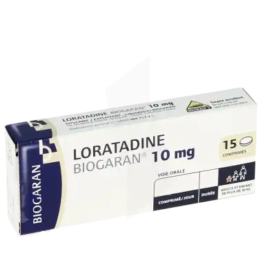 Loratadine Biogaran 10 Mg, Comprimé à LA CRAU
