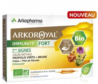 Arkoroyal Immunité Fort Solution Buvable 20 Ampoules/10ml à Cholet