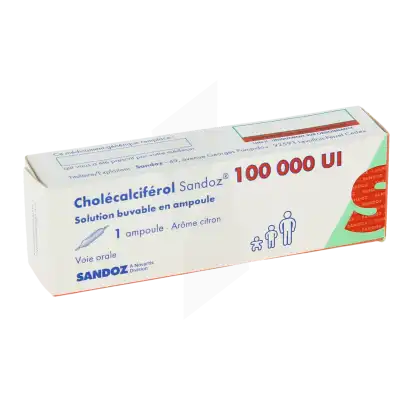 Cholecalciferol Sandoz 100 000 Ui, Solution Buvable En Ampoule à Seysses