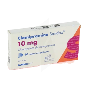 Clomipramine Sandoz 10 Mg, Comprimé Pelliculé