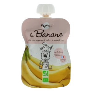 Popote Banane Bio Gourde De 120 G
