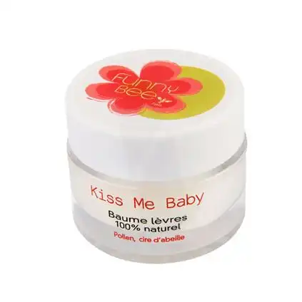 Funnybee Kiss Me Baby Baume Lèvres Réparateur 100% Naturel Pot/11g