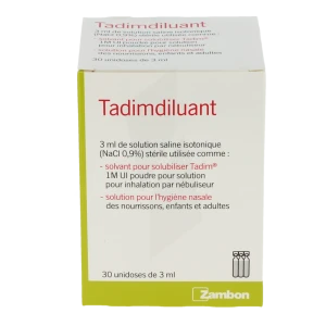 Tadimdiluant Sol Stérile 0,9 % Chlorure De Sodium Isotonique 30unid/3ml