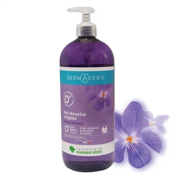 Dermasens Gel Douche Surgras Violette  Flacon Pompe 1l