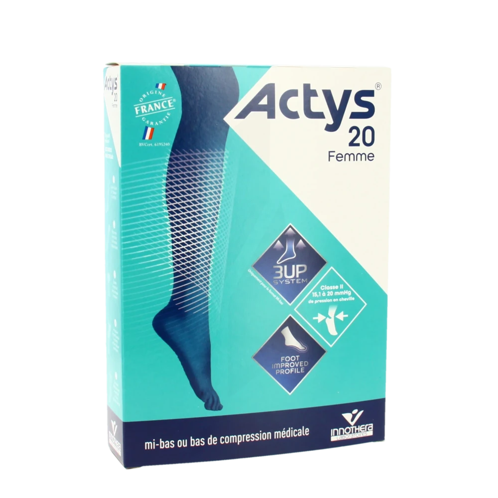 Actys 20 Bas Autofix Pf Femme Noir T2n