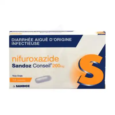 NIFUROXAZIDE SANDOZ CONSEIL 200 mg, gélule