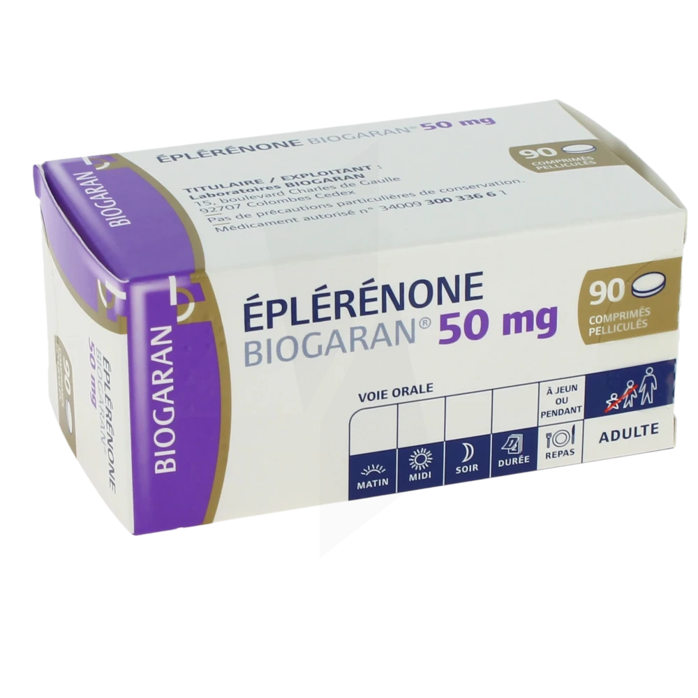 Eplerenone Biogaran 50 Mg, Comprimé Pelliculé