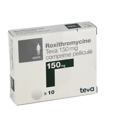 Roxithromycine Teva 150 Mg, Comprimé Pelliculé à TOULOUSE