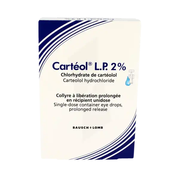 Carteol L.p. 2 %, Collyre à Libération Prolongée En Récipient Unidose