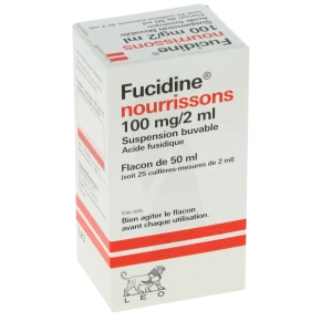 Fucidine Nourrissons 100 Mg/2 Ml, Suspension Buvable En Flacon
