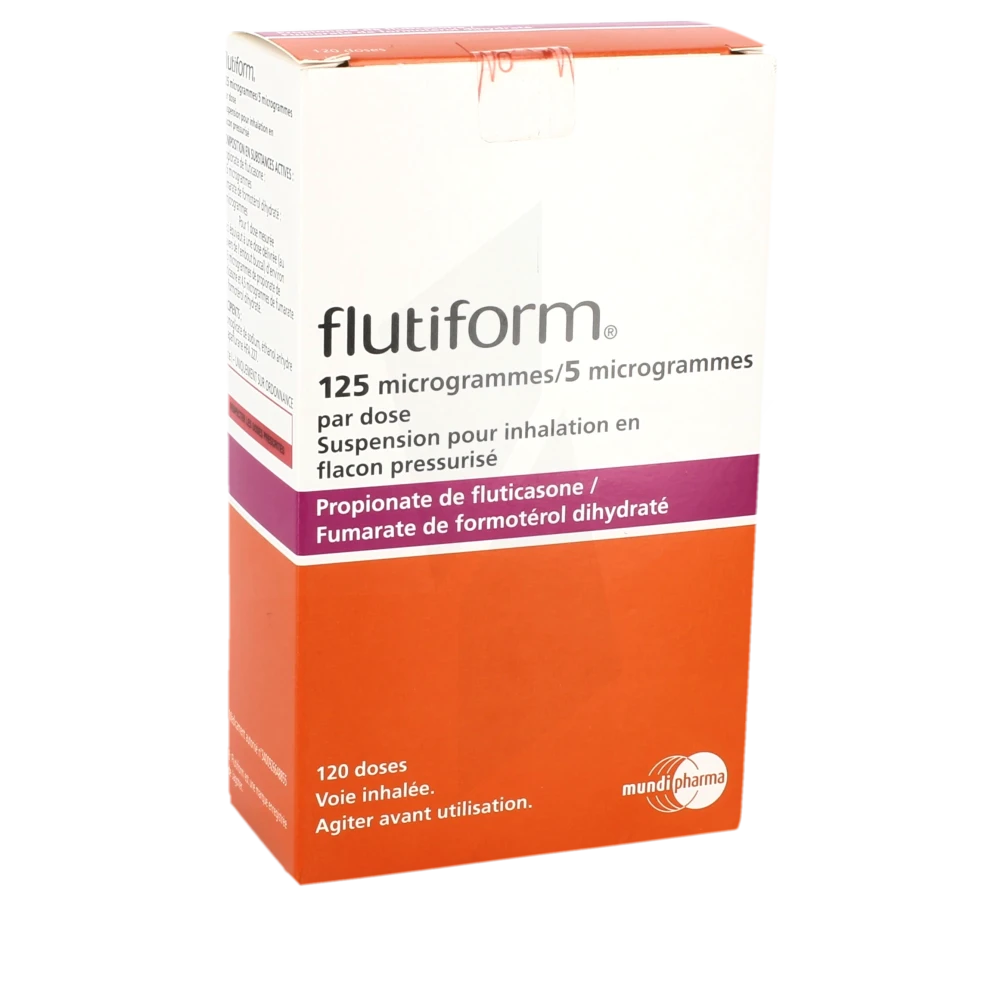 Flutiform 125 Microgrammes/5 Microgrammes Par Dose, Suspension Pour Inhalation En Flacon Pressurisé