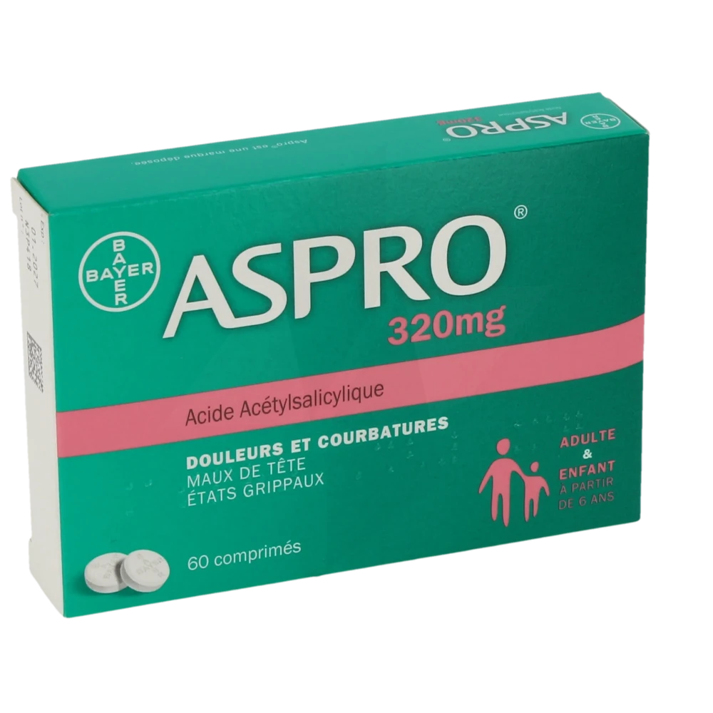 Aspro 320 Mg, Comprimé