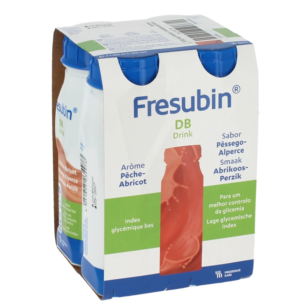 Fresubin Db Drink Nutriment Pêche Abricot 4bouteilles/200ml