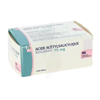 Acide Acetylsalicylique Biogaran 75 Mg, Comprimé Gastro-résistant à Ottmarsheim