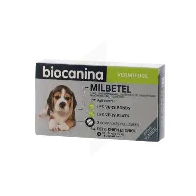 Biocanina Milbetel 2,5mg/25mg Comprimés Petits Chiens et Chiots B/2