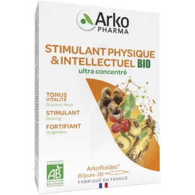 Arkofluide Bio Solution Buvable Stimulant Physique 20 Ampoules/15ml à LES-PAVILLONS-SOUS-BOIS