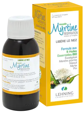 Lehning Myrtine Inhalante Solution D'inhalation Aux 5 Huiles Essentielles Bio 100ml à Saint-Maximin