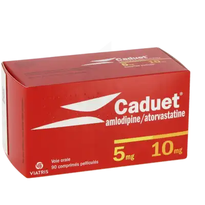 Caduet 5 Mg/10 Mg, Comprimé Pelliculé à SAINT-SAENS