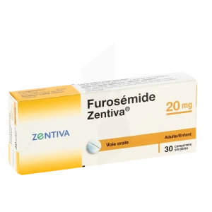 Furosemide Zentiva 20 Mg, Comprimé Sécable