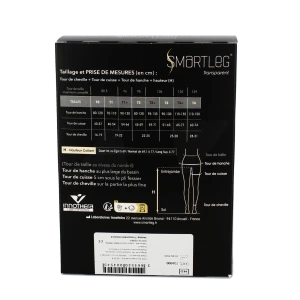 Smartleg® Transparent Classe Ii Collant Irrésistible (noir) Taille 1+ Normal Pied Fermé