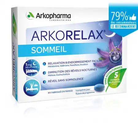 Arkorelax Sommeil Comprimés B/15