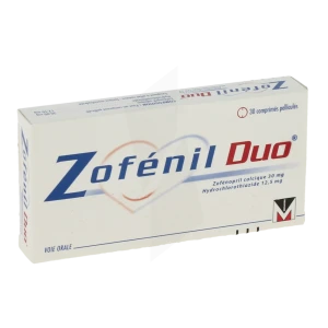 Zofenilduo 30 Mg/12,5 Mg, Comprimé Pelliculé