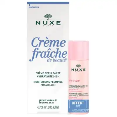 Nuxe Crème Fraîche Crème Repulpante Hydratante 48h T/30ml + Eau Micellaire 50ml à BOUC-BEL-AIR