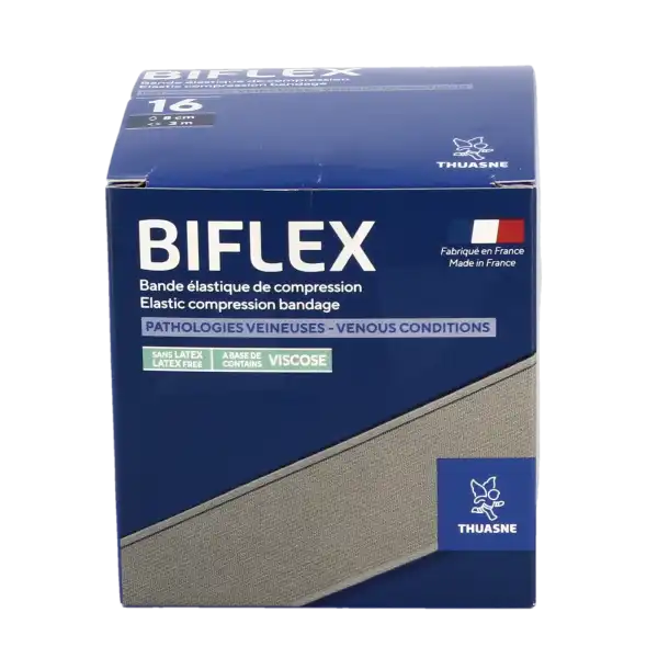 Thuasne Biflex Bande Contention Légère Beige 8cmx3m
