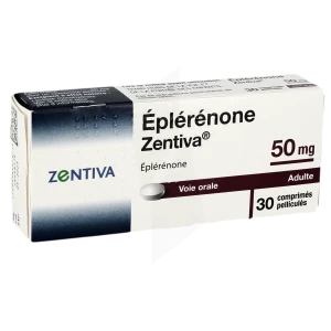Eplerenone Zentiva 50 Mg, Comprimé Pelliculé