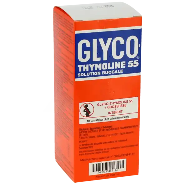 Glyco-thymoline 55, Solution Buccale