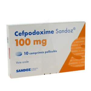 Cefpodoxime Sandoz 100 Mg Cpr Pell Plq/10