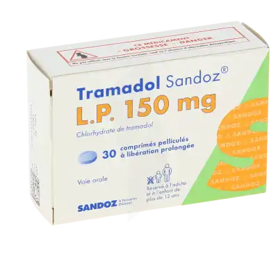 Tramadol Sandoz L.p. 150 Mg, Comprimé Pelliculé à Libération Prolongée à Clermont-Ferrand