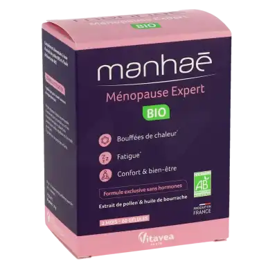 Nutrisanté Manhae Ménopause Expert Bio Gélules B/60 à Andernos