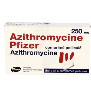 Azithromycine Pfizer 250 Mg, Comprimé Pelliculé