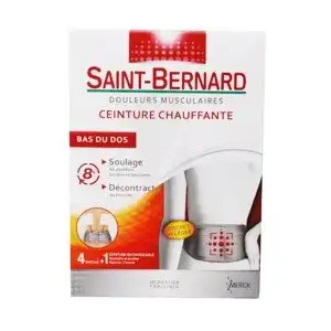 St-bernard Ceinture Chauffante Rechargeable + 4 Patchs à Villers-Cotterêts