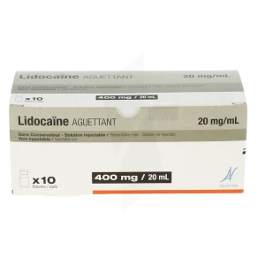 Lidocaine Aguettant 20 Mg/ml Sans Conservateur, Solution Injectable