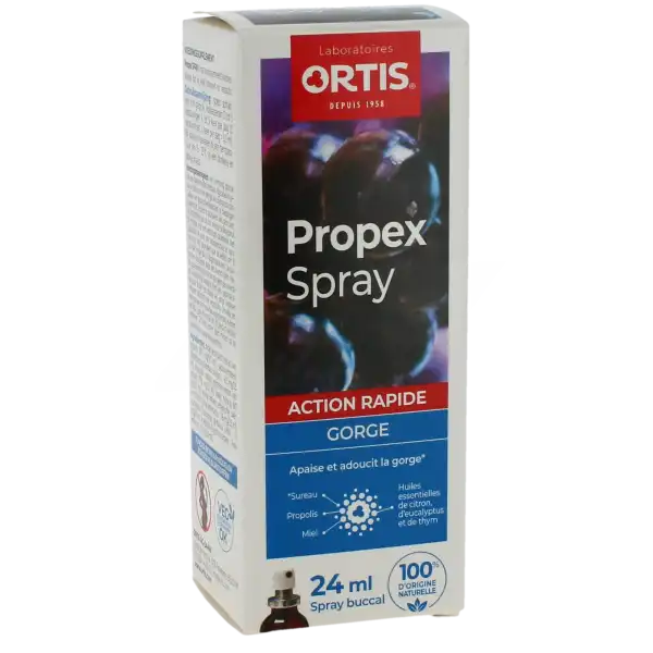 Ortis - Propex Spray Gorge 24ml - Apaise Et Adoucit La Gorge