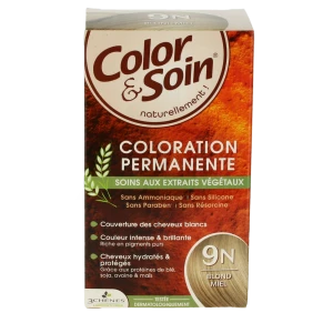 Color&soin Kit Coloration Permanente 9n Blond Miel